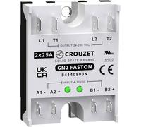 Crouzet Relais à semi-conducteurs 84140800N 25 A Tension de contact (max.): 280 V/AC Passage par zéro spécial 1 pc(s)