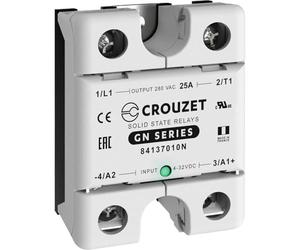 Crouzet Relais semi-conducteur GN25DZL - Courant de charge (max) : 25 A - Tension de commutation (max) : 280 V/AC zéro