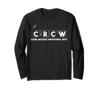 Crow Attitude Crow Abréviation Black Birds Amateurs Manche Longue