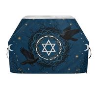 Crow Card Tarot Housse de barbecue à gaz 165,1 cm imperméable, résistante aux déchirures et à la décoloration avec cordon de serrage réglable pour protéger de la poussière et du vent