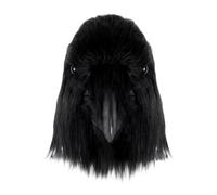 Crow Head Cover Halloween Raven Halloween, Latex Spooky Costume Accessories