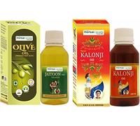 CROW Herbal Canada Huile Jaitun (100 ml) + huile Kalonji (100 ml) | Pack Combo