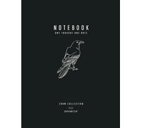 Crow Notebook: Premium 100 pages dot grid journal, designed for your creativity or as a Halloween gift
