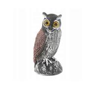 Crow Owl Sculpture, Plastic Repellers