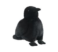 Crow Plein, Jouets De Fête Doux De 15 Cm, Jouet Gothique en Peluche De 3 Ans Salon Décoration De Table pour Halloween Fête avec Caractéristiques De Chant Naturel Et De