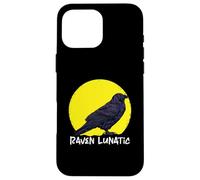 Crow Raven Moon Lunar Lunatic Crow Fan Corbeau Animal Coque pour iPhone 16 Pro Max