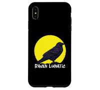 Crow Raven Moon Lunar Lunatic Crow Fan Corbeau Animal Coque pour iPhone XS Max
