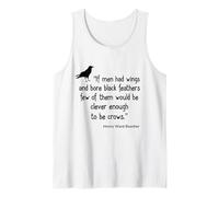 Crow Shirt If Men Had Wings Clever Crow Citation Débardeur