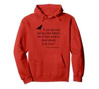 Crow Shirt If Men Had Wings Clever Crow Citation Sweat à Capuche