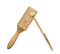Crow Sounder Guiro - Instrument de percussion musical en bois - Générateur de sons simples avec bâton - Jouet musical éducatif pour enfants, adultes, salle de classe, pratique latino-américaine à la