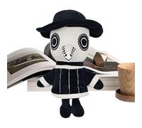 Crow Stuffed Animal, Soft Raven Horror Plush Doll, Gothic Decorative Pillow Toy, Unique Doctor Costume Figure, Ideal for Children’s Day, Bedside, Car, Living Room, Workplace, 7.87x11.81 inches
