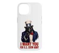Crow USA Funny Vintage Juillet 4th Independence Day Veteran Coque pour iPhone 14
