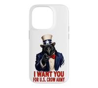 Crow USA Funny Vintage Juillet 4th Independence Day Veteran Coque pour iPhone 14 Pro