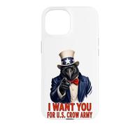 Crow USA Funny Vintage Juillet 4th Independence Day Veteran Coque pour iPhone 15