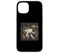 Crowd Surfing Cat Meme Disco Party Cat Gang Night Club Coque pour iPhone 13