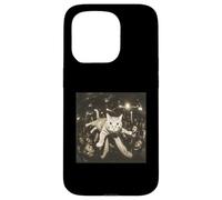 Crowd Surfing Cat Meme Disco Party Cat Gang Night Club Coque pour iPhone 15 Pro