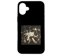 Crowd Surfing Cat Meme Disco Party Cat Gang Night Club Coque pour iPhone 16 Plus