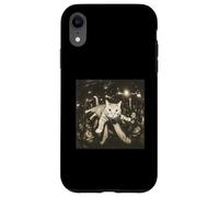 Crowd Surfing Cat Meme Disco Party Cat Gang Night Club Coque pour iPhone XR