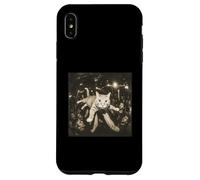 Crowd Surfing Cat Meme Disco Party Cat Gang Night Club Coque pour iPhone XS Max