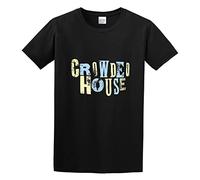 Crowded House T-Shirt Man's Fashion Black Unisex Tees L