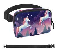Crowds of Unicorns-874 Sac banane à bandoulière pour homme et femme, sac de ceinture pour voyage, marche, course, randonnée, cyclisme, multicolore, 4 x 23 x 15 cm, multicolore, 1.5x9.0x5.9in/4x23x15cm