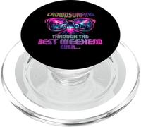 CROWDSURFING Through The Best Weekend Ever PopSockets PopGrip pour MagSafe