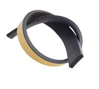 CROWEL 2M/10M Self-Adhesive Rubber Seal Strip - Strong EVA Foam Tape for Door & Window Insulation, Anti-Collision Gasket, Black(10mm x 25mm x 2m)