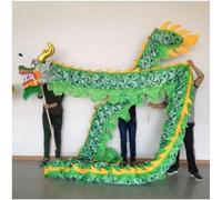 CROWEL Danse du Dragon Chinois en Soie 10m(Green)