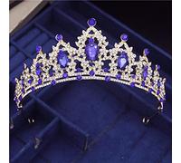 Crown Crown Tiara for Women Crystal Headress Costume fête accessoires de cheveux Crown Bridal pour princesse Birthday Crown Crystal (CRO1003)