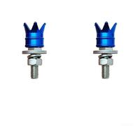 Crown Design Vis de plaque d'immatriculation M6 en alliage Motif couronne | Matériau en aluminium, construction légère, résistante à la rouille, standard pour la taille M6, facile à visser