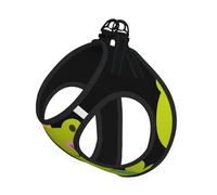 Crown Grenouille Ensemble harnais réglable pour chats et chiens, gilet en maille douce et respirante avec design réfléchissant, laisse anti-fuite pour petits animaux de compagnie, promenade et