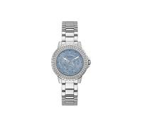 Guess Femmes Couronne Bijou Acier Inoxydable Argent Montre GW0410L1