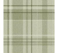 CROWN Harris Check M1865 Papier peint texturé de luxe, vert