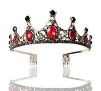 Crown, King Crown, Tiara, Crowns for Women, Princess Crown, Hair Jewelry Crown Tiaras for Women Wedding Wedding Crown Royal Bridal Tiara Bride Crown Pageant Red Green Pink Bandband Princess Hair