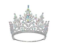 Crown, King Crown, Tiara, Crowns for Women, Princess Crown, Royal Queen Crystal Wedding Crown For Women Righestone Banquet Tiaras Party Costume Hair Jewelry Accessoires (Silver AB Color)