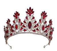 Crown, King Crown, Tiara, Crowns for Women, Princess Crown, Vintage Royal Queen Princess Crowns Crystal Pageant Diadem for Bridal Hair Accessories Bride Bridets Tiaras (plaqué argenté)