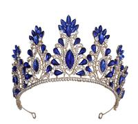 Crown, King Crown, Tiara, Crowns for Women, Princess Crown, Vintage Royal Queen Princess Crowns Crystal Pageant Diadem for Bridal Hair Accessories Bride Bridets Tiaras (plaqué argenté)