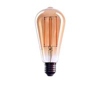 CROWN LED 1x Ampoule LED E27 Edison Tube - Douille E27 - Ampoule LED Gradable - 4W, Blanc Chaud, 230V, EL10 - Ampoule E27 Vintage/Ampoule à Filament Rétro - Classe Énergétique