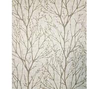 Crown M1875 Lynford Trees Papier peint en vinyle de poids moyen, naturel