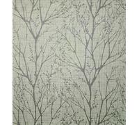 Crown M1876 Lynford Trees Papier peint vinyle poids moyen, vert