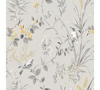 CROWN Mariko Papier peint Gris/jaune
