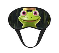 Crown Masque de sommeil grenouille pour dormir sur le côté, masque occultant pour homme et femme, masque de sommeil sans pression, doux, respirant, confortable pour dormir la nuit