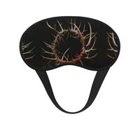 Crown of Thorns Masque pour les yeux avec bande élastique pour dormir, masque de sommeil occultant, bloque la lumière, confortable sieste de voyage