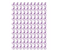 Crown Paper Clips 100Pcs | Hollow Metal Binder Clips for Office/School/Crafting | Cartoon Crown Shape Design | Strong Grip for Documents & Tickets (Purple)