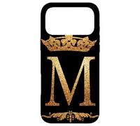 Crown Phone Case Coque pour téléphone Portable Motif Lettre M Coque pour iPhone 17 Pro Max