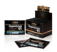 Crown Sport Nutrition HyperDrink 45 - Boisson avec 45 grammes de glucides dans 500 ml et un plus de sodium - Avec maltodextrine et fructose en ratio 1:0,8 et sel marin (boîte de 10 sachets de 47 g)