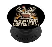 Crown Surf Coffee, première Musique Punk Rock PopSockets PopGrip Adhésif