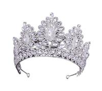 Crown, Tiara, Prom Queen Crown Quinceanera Pageant Crowns Princess Crown Rinestone Crystal Bridal Crown Tiaras for Women (Silver White Crown)