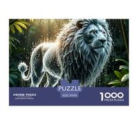 Crowned Lion Emblem with Flames Papier De Qualité Supérieure Jeu Cérébral Amusant, Parfait pour La Détente du Soir Et Les Activités D’intérieur 70x50cm/1000pcs