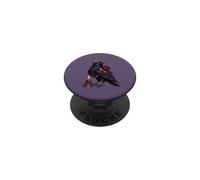 Crowned Raven Dark Romance Gothic Bordeaux Rose et Bougie PopSockets PopGrip Adhésif